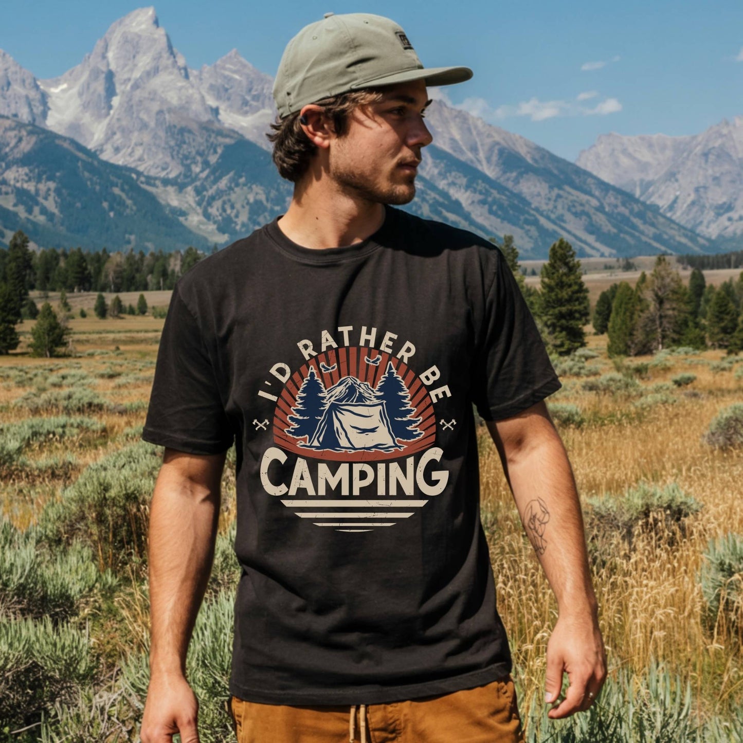 I'd Rather Be Camping Tee