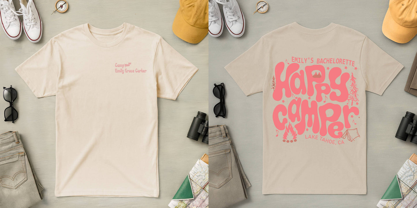 Bachelorette Camp Tee (personalized)