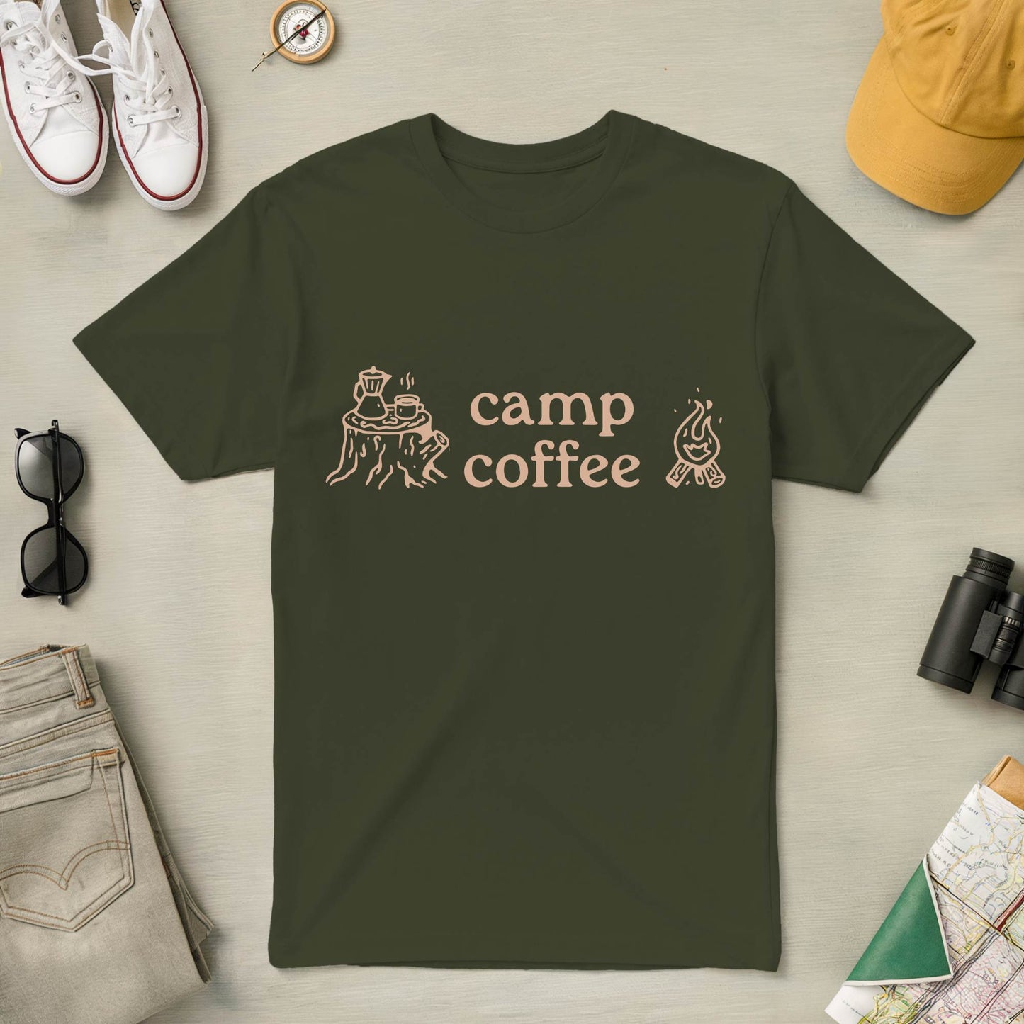 Camp Coffee Tee