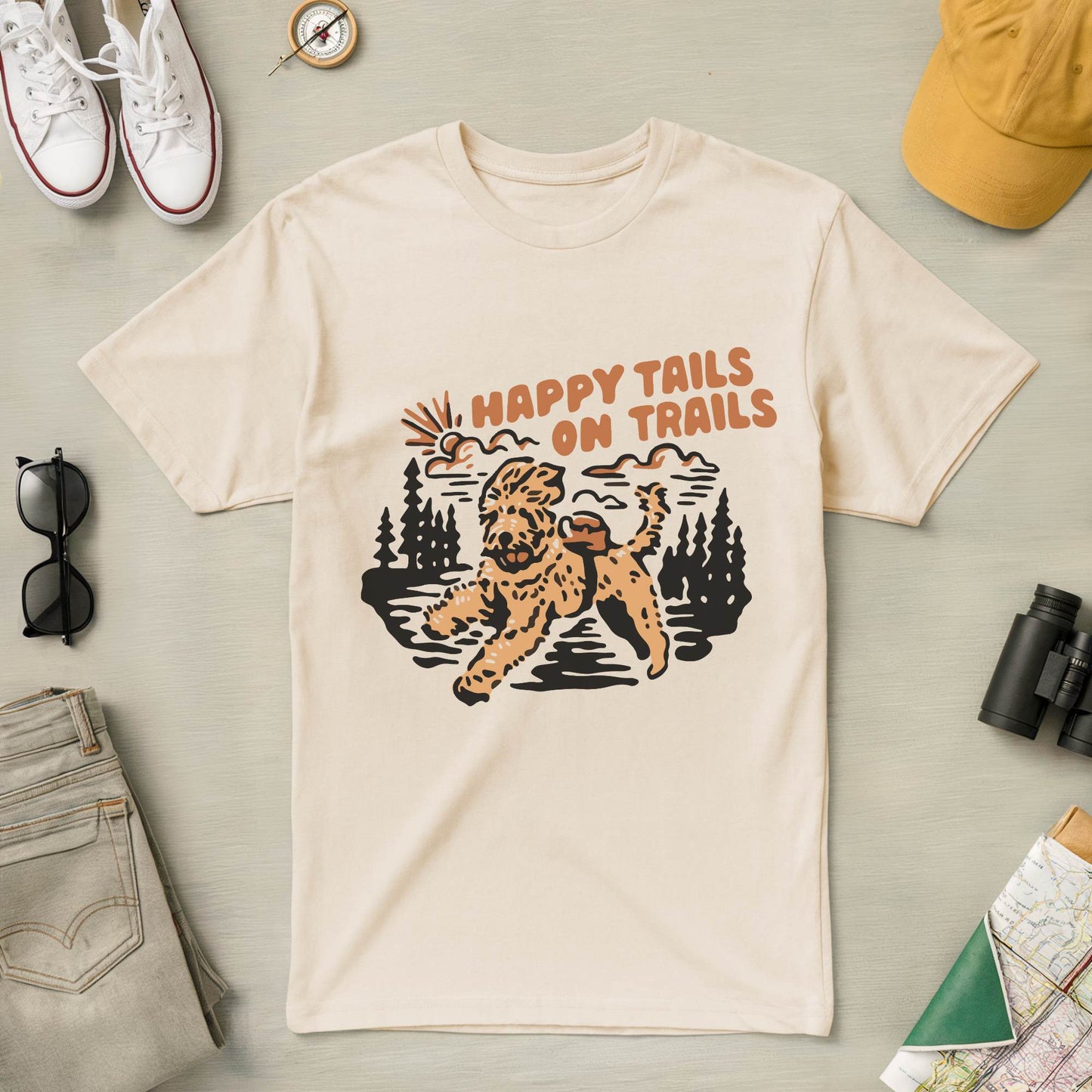 Happy Tails on Trails Tee