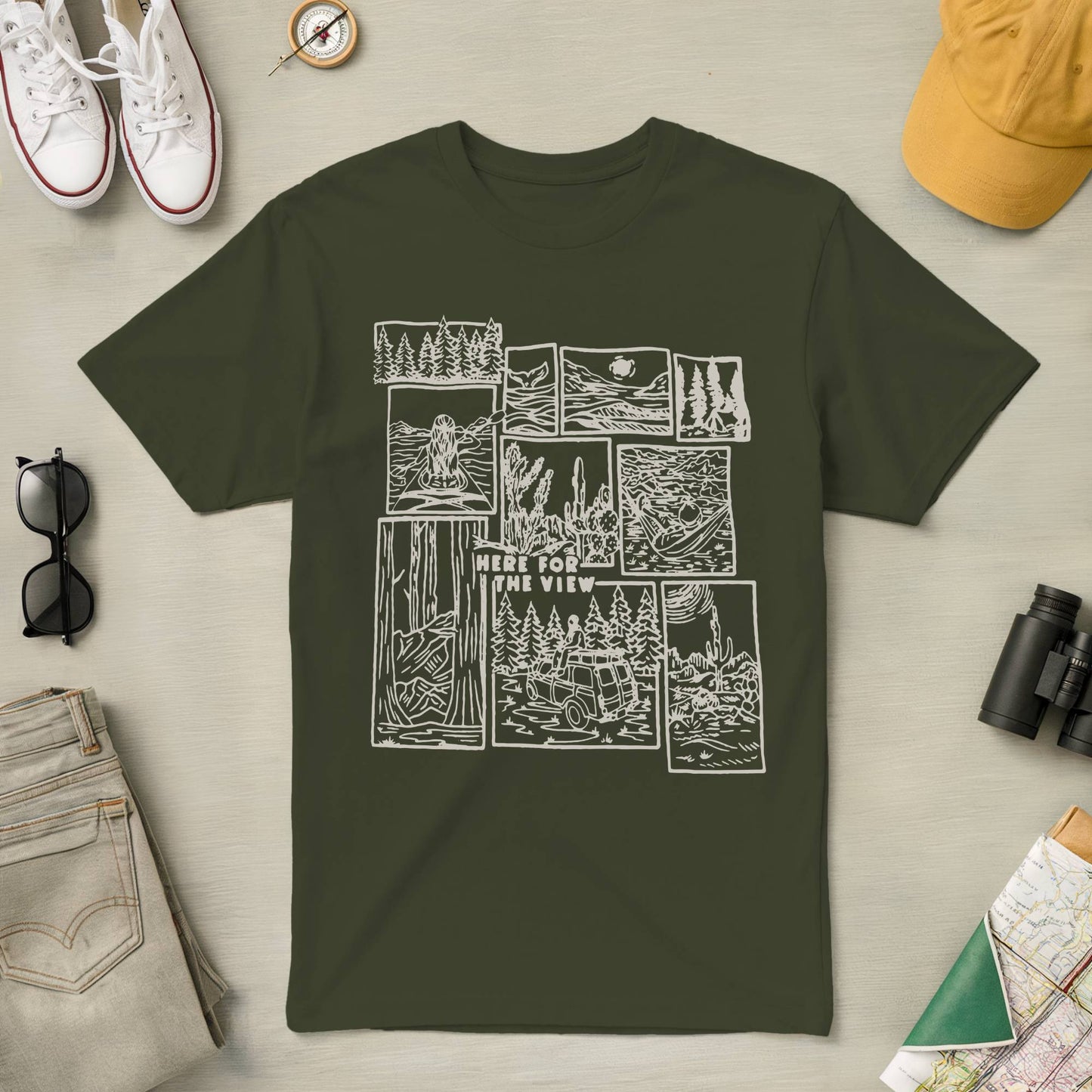 Here for the View Tee