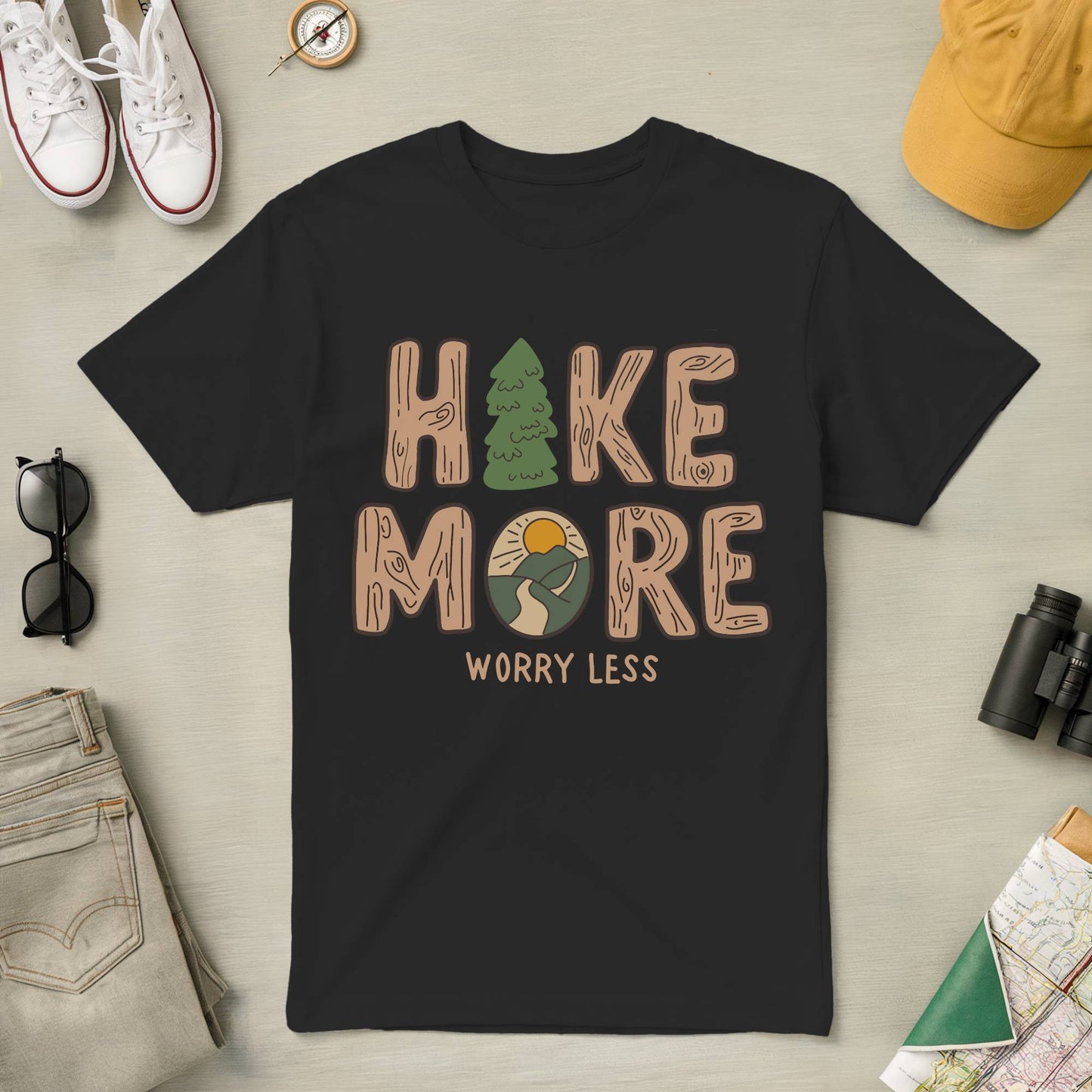 Hike More Worry Less Tee