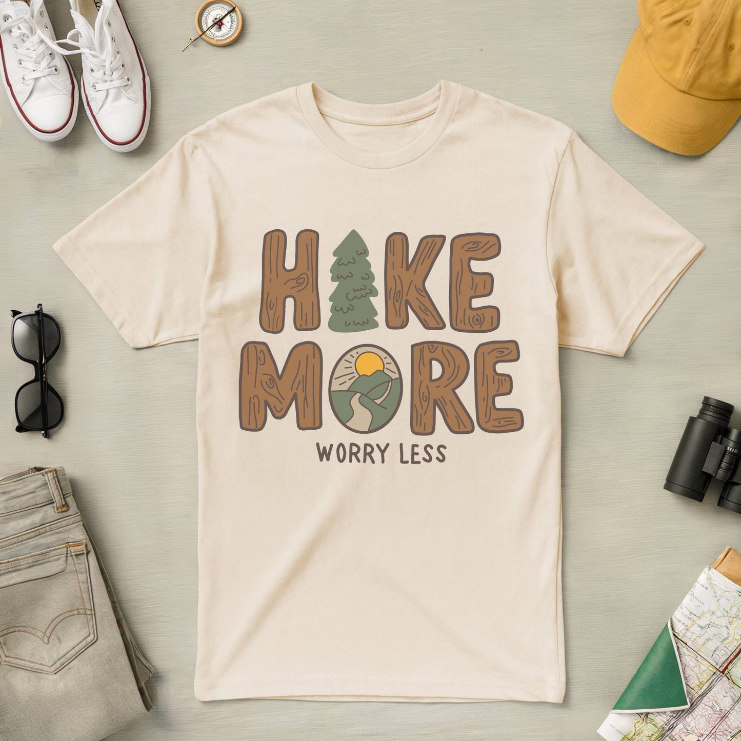 Hike More Worry Less Tee