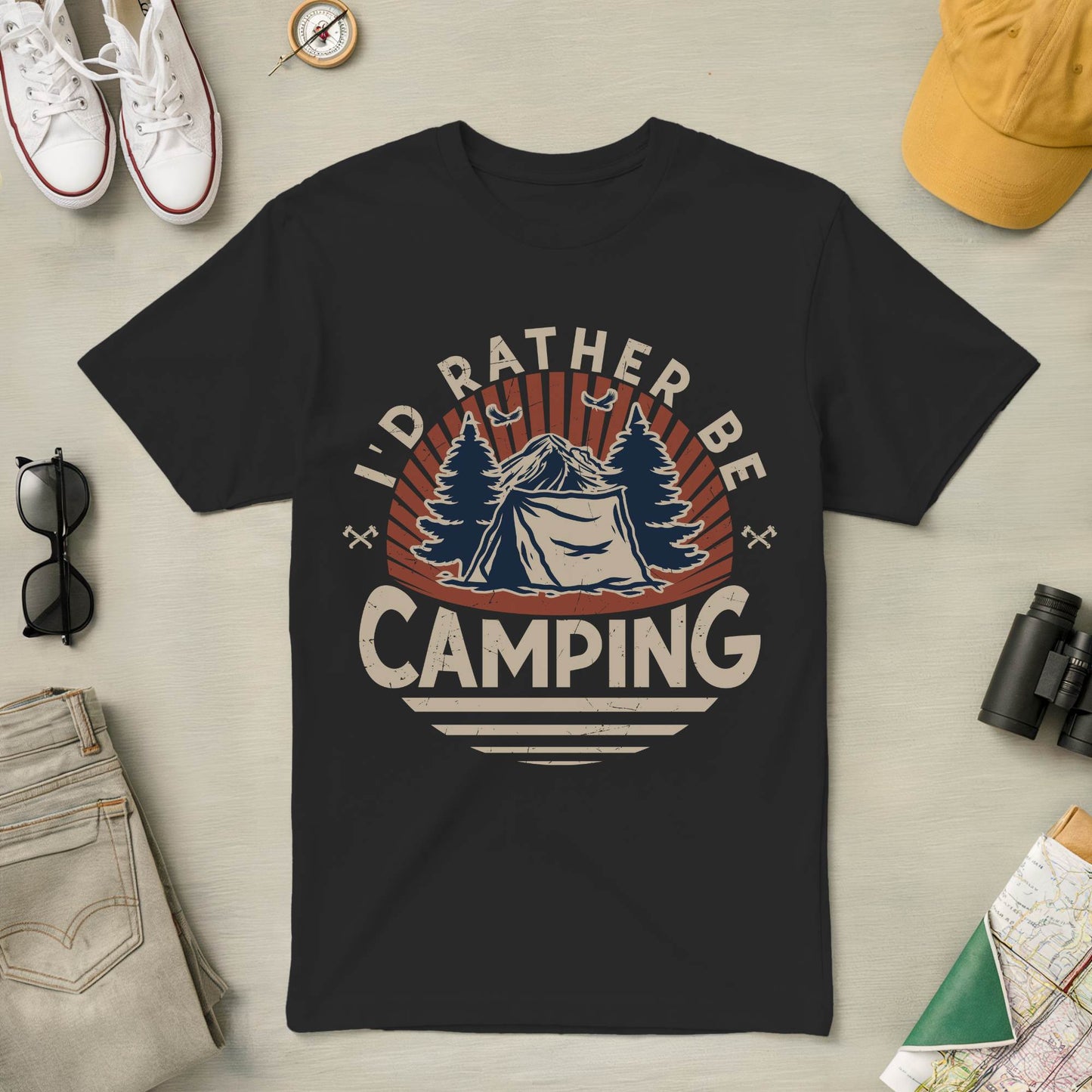 I'd Rather Be Camping Tee