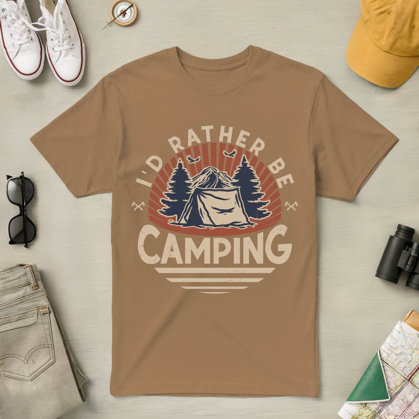 I'd Rather Be Camping Tee