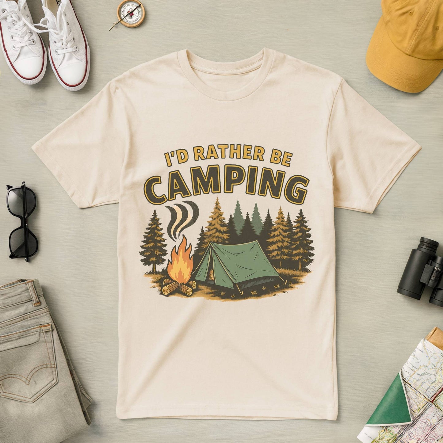 I'd Rather Be Camping Tee (Ver 2)