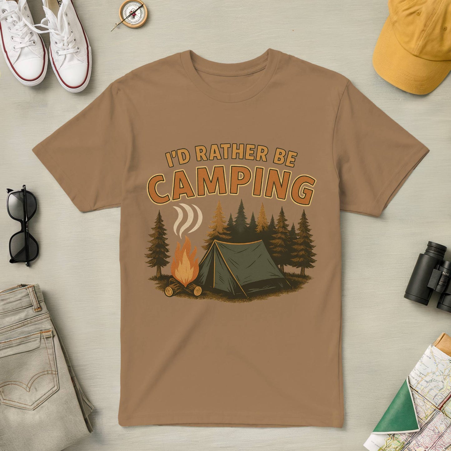 I'd Rather Be Camping Tee (Ver 2)