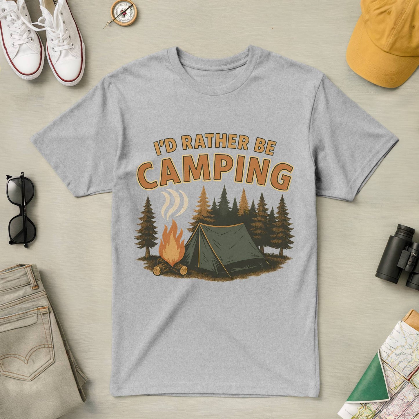 I'd Rather Be Camping Tee (Ver 2)