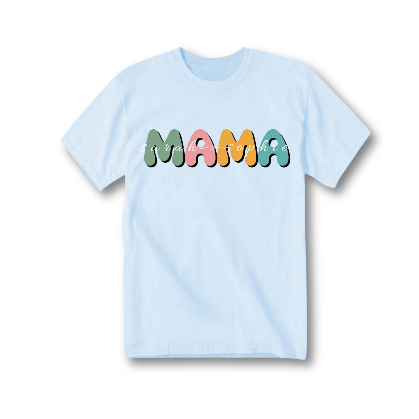 Mama with kids' names Tee