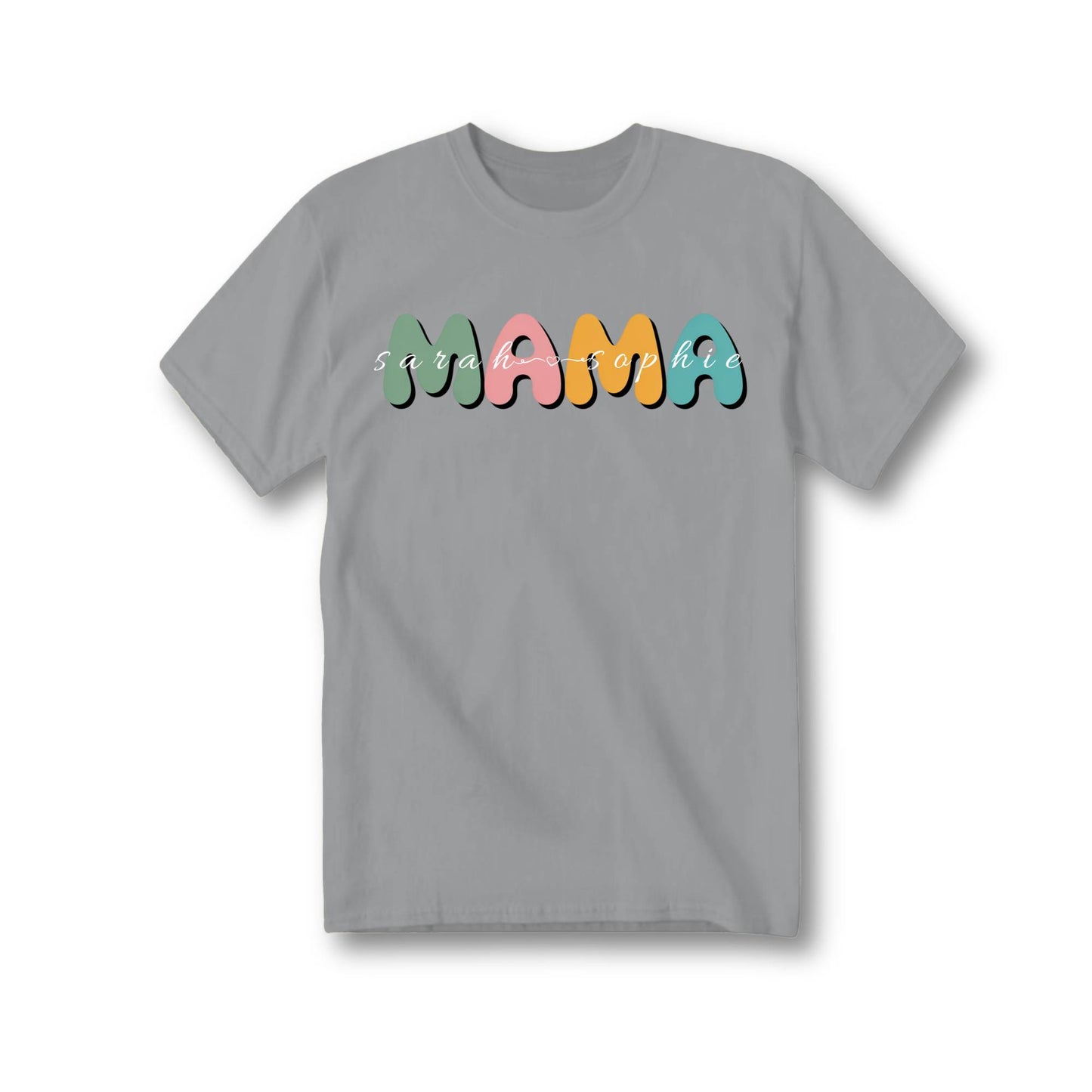 Mama with kids' names Tee