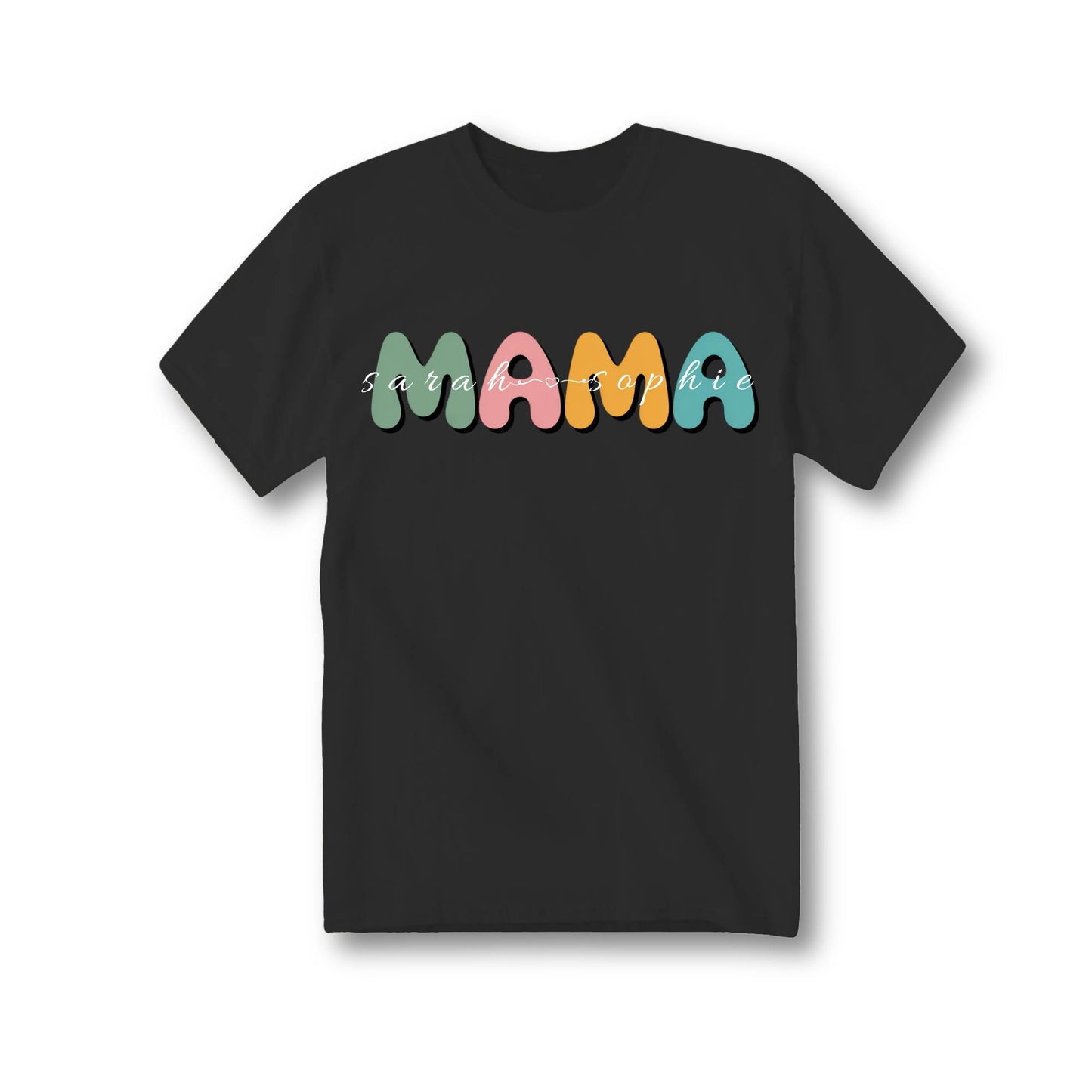 Mama with kids' names Tee