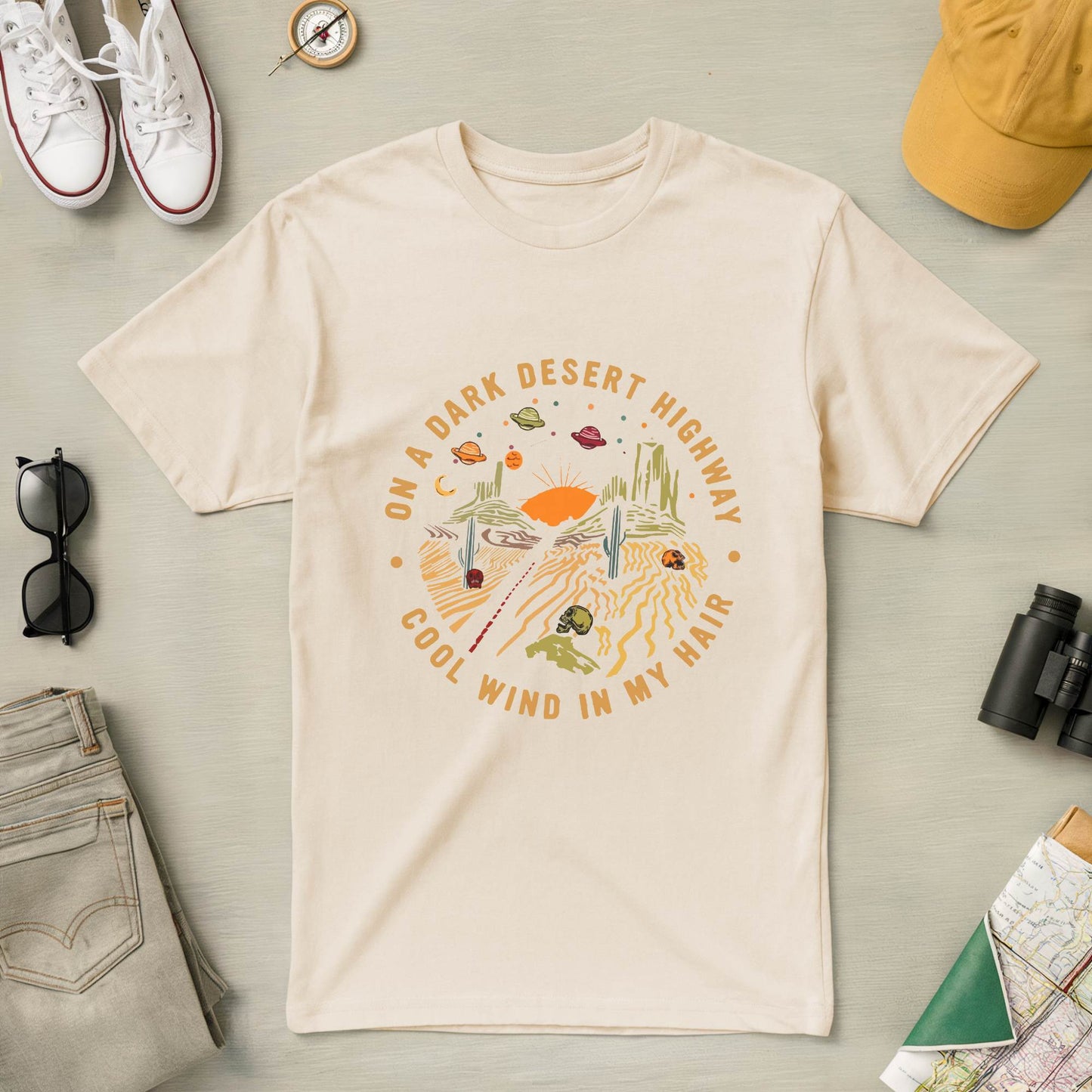 On a Dark Desert Highway Tee