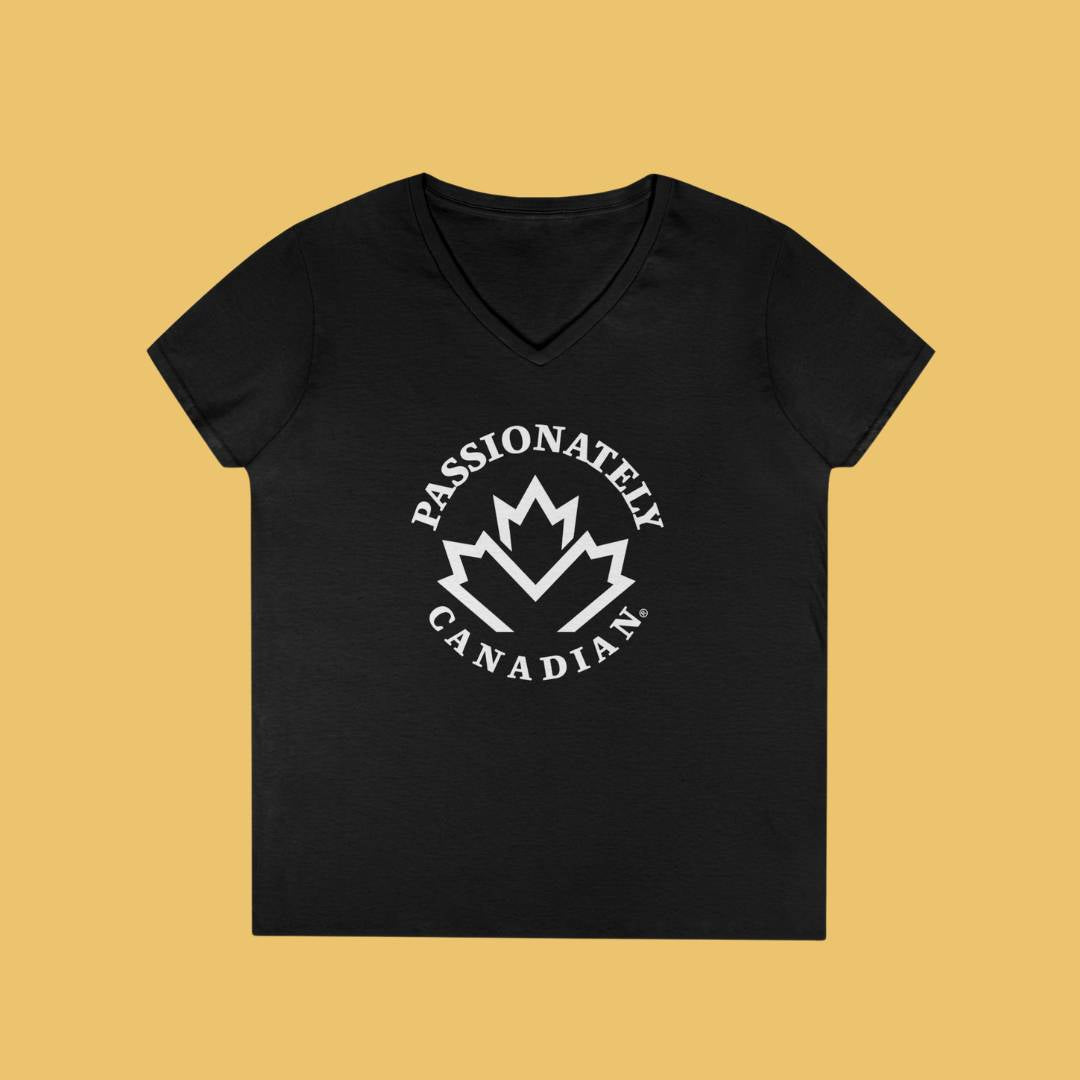 Passionately Canadian Vneck Tee (Arc Version)