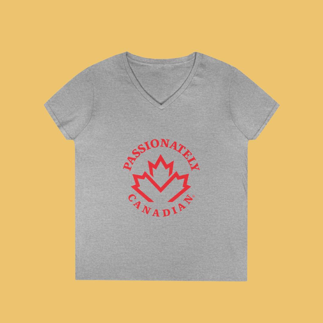 Passionately Canadian Vneck Tee (Arc Version)