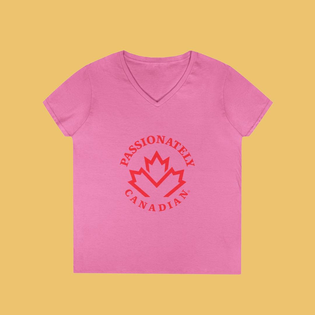 Passionately Canadian Vneck Tee (Arc Version)