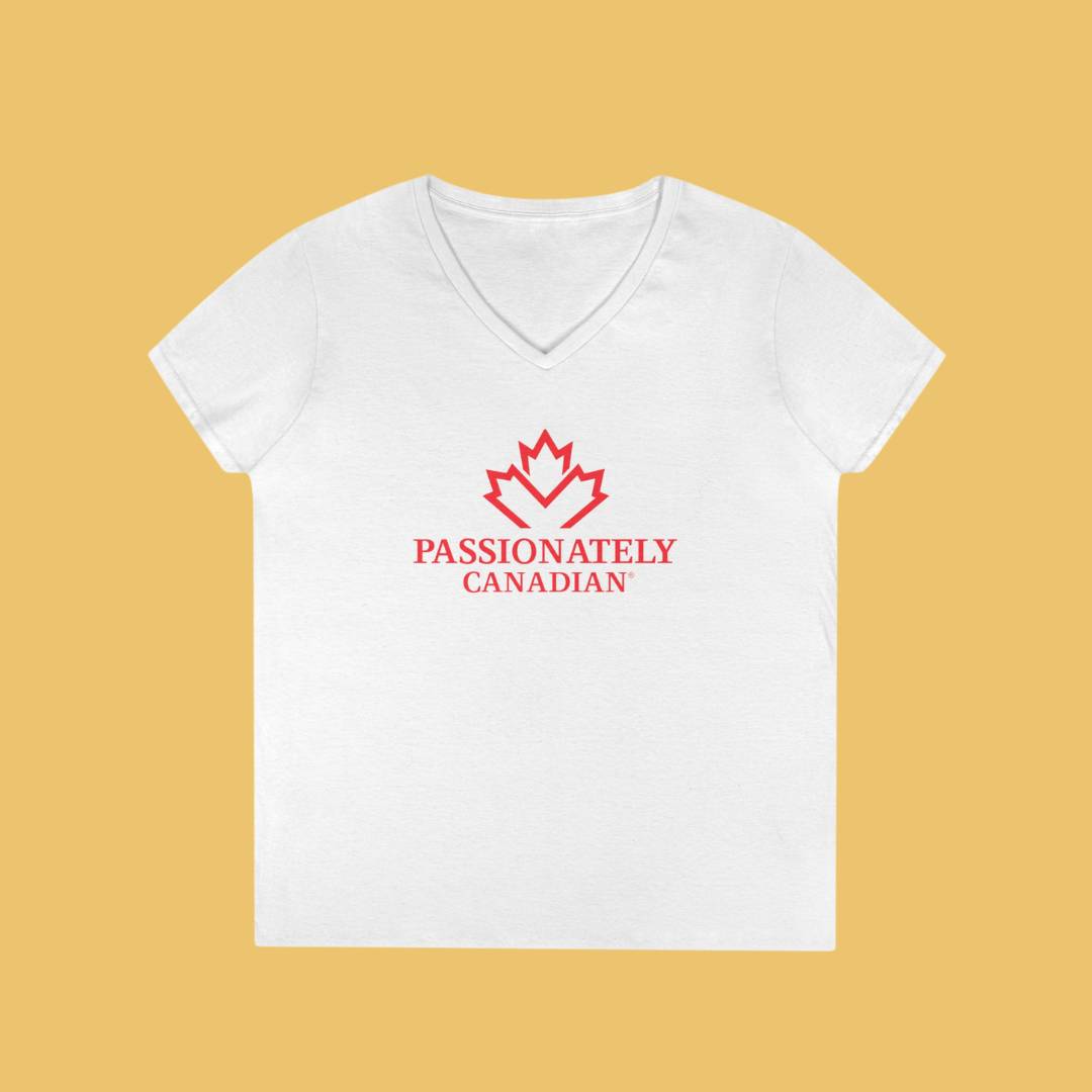 Passionately Canadian Vneck Tee