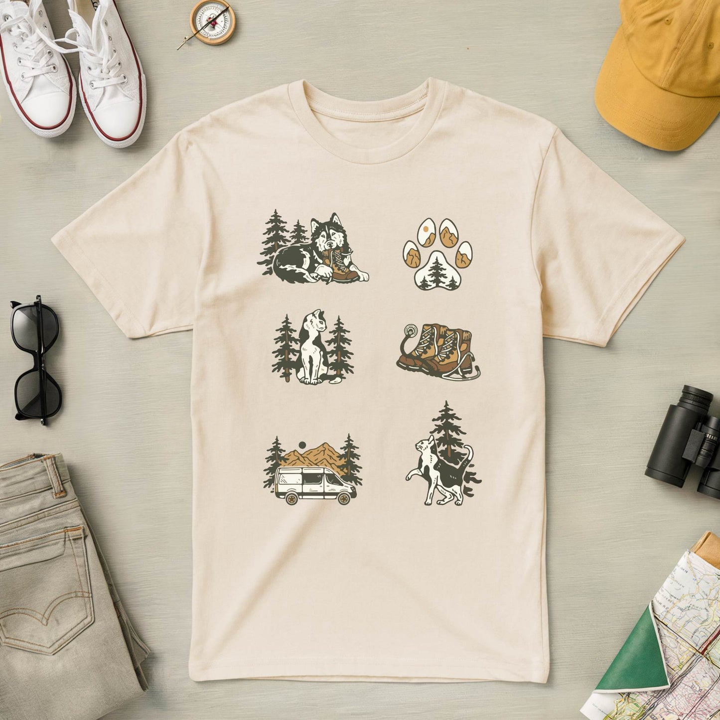 Pine and Paw Tee