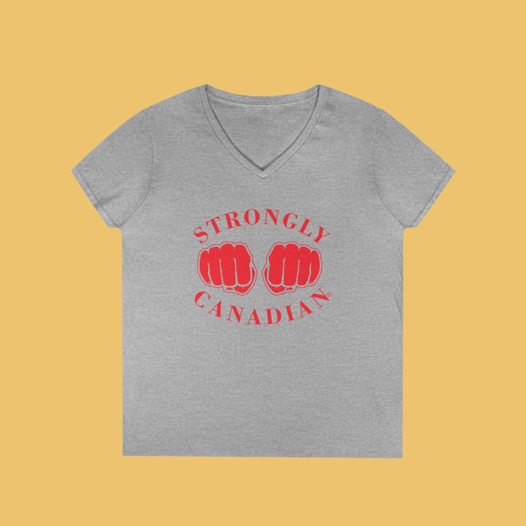 Strongly Canadian Vneck Tee