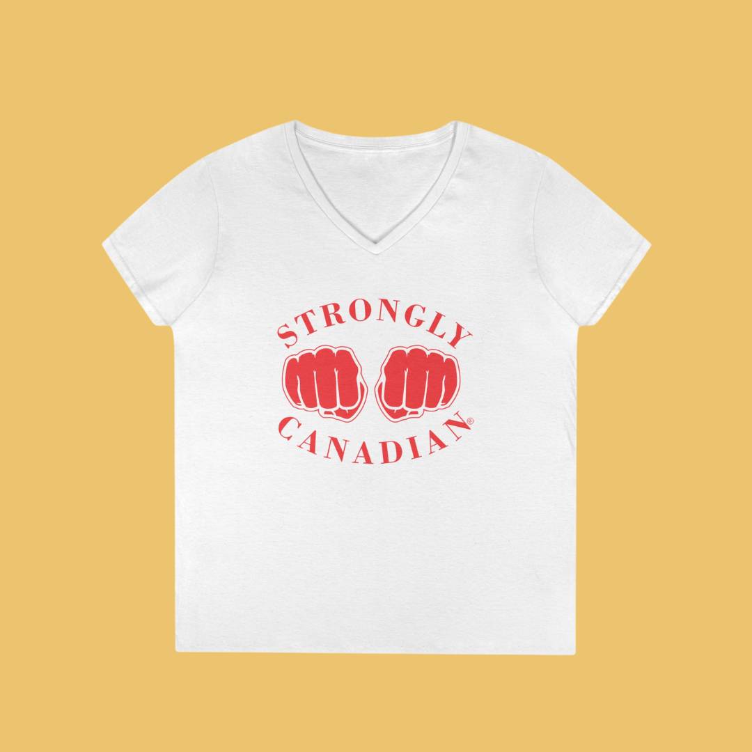 Strongly Canadian Vneck Tee