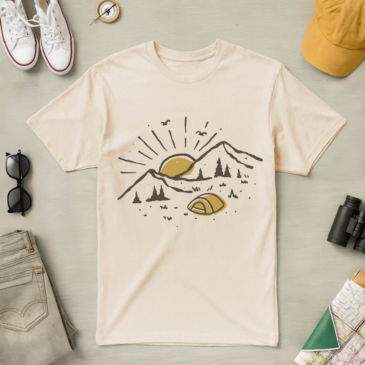 Sunrise Campout Tee
