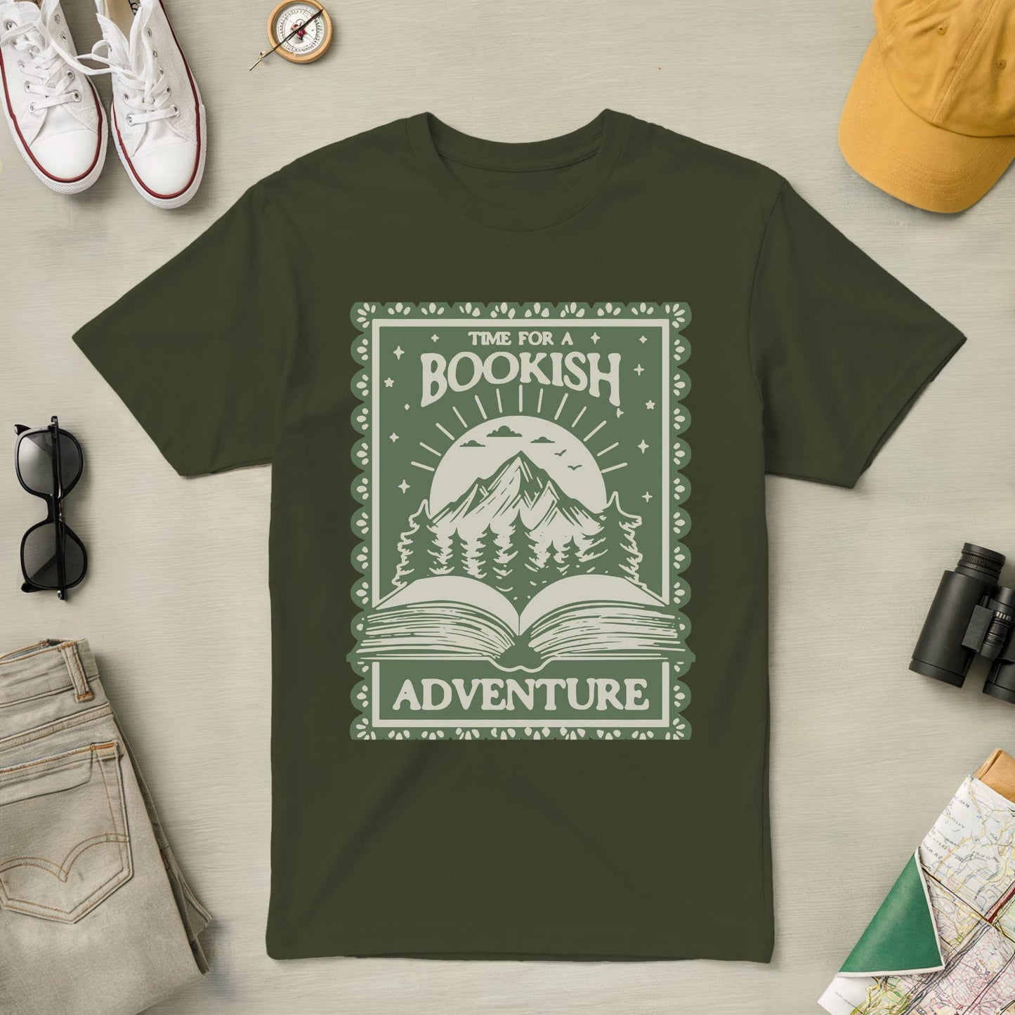 Time for A Bookish Adventure Tee