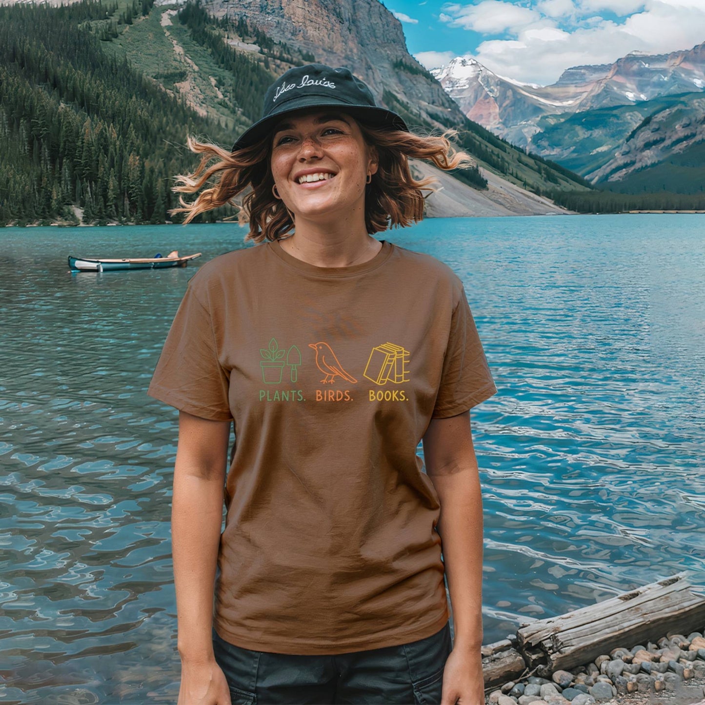 Plants Birds Books Tee