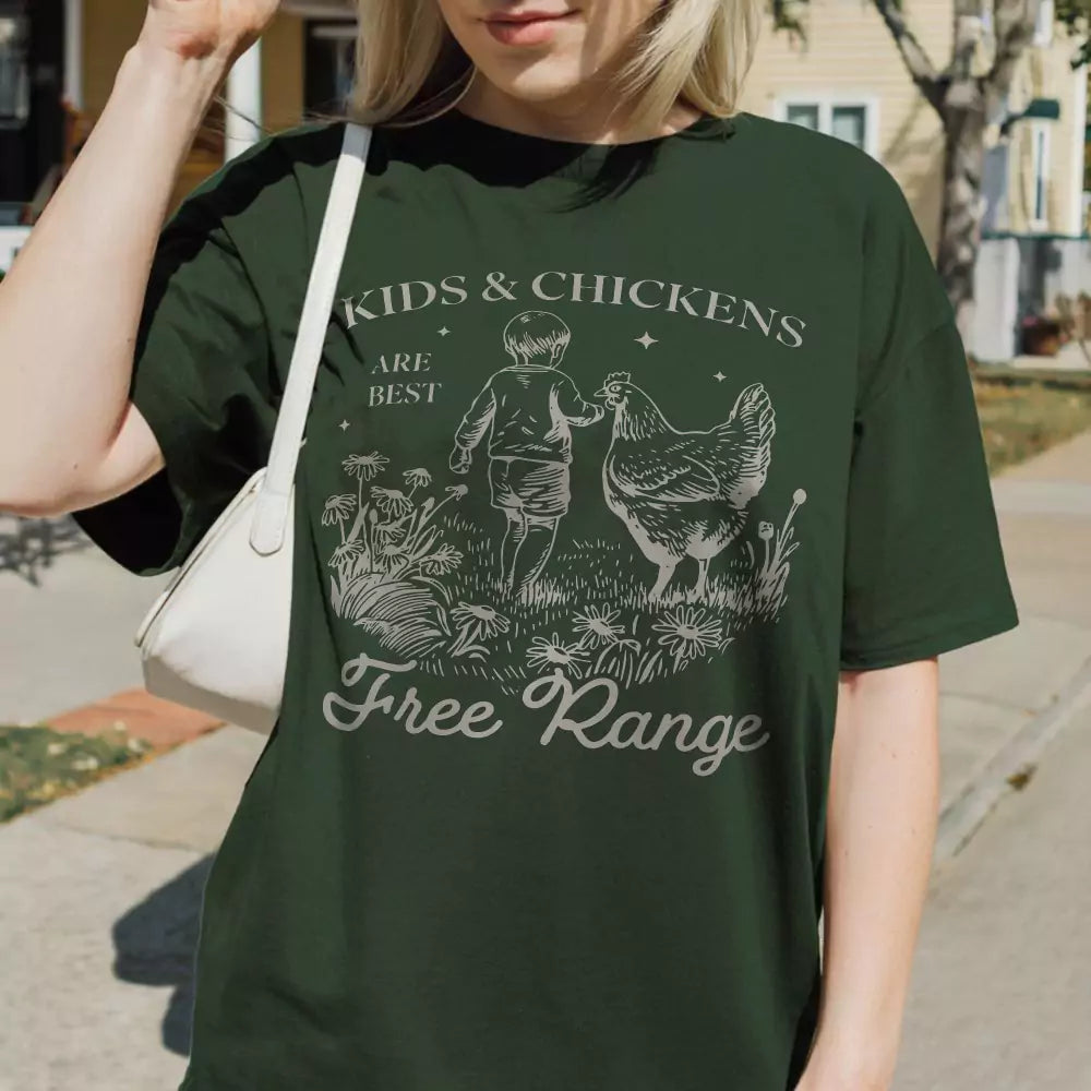 Kids & Chicken Free Range Tee