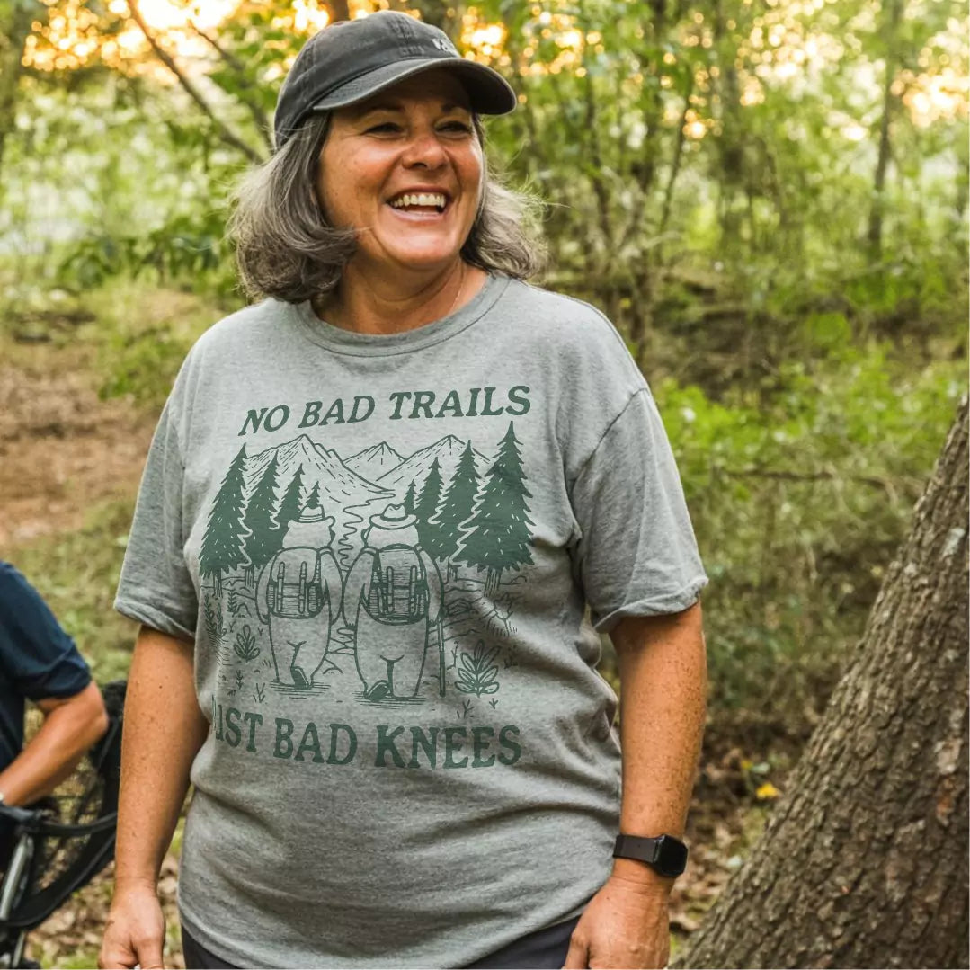 No Bad Trails Just Bad Knees Tee