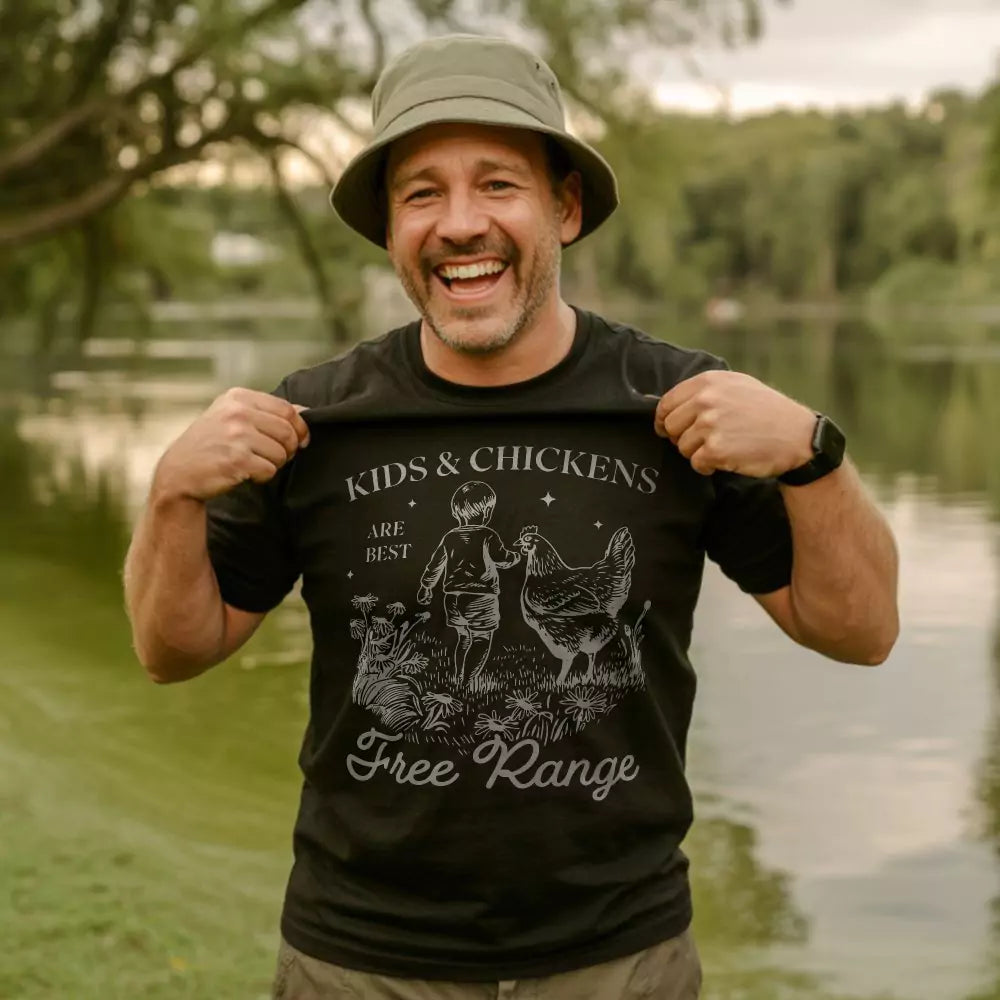 Kids & Chicken Free Range Tee
