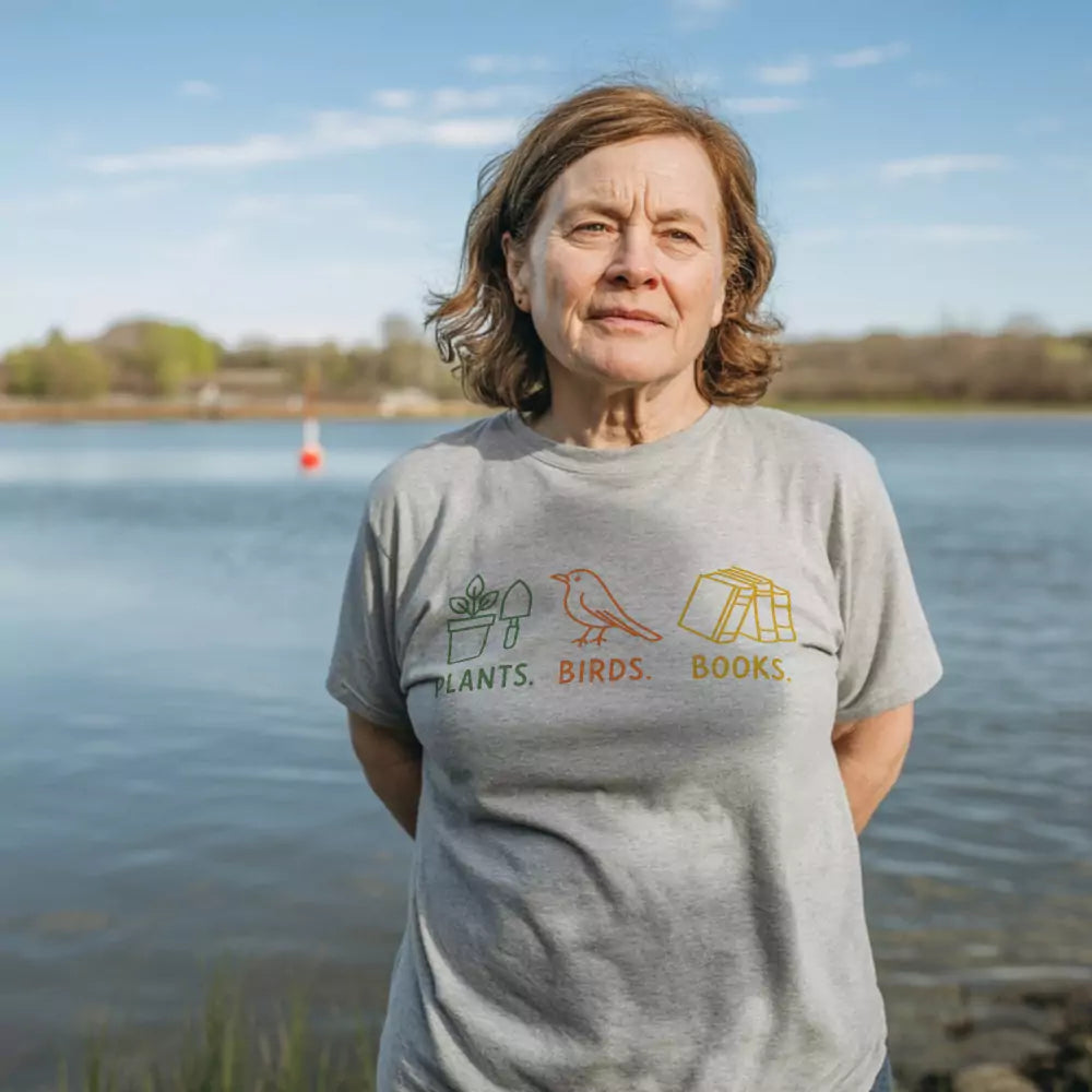 Plants Birds Books Tee