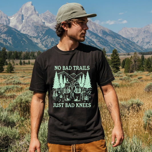 No Bad Trails Just Bad Knees Tee