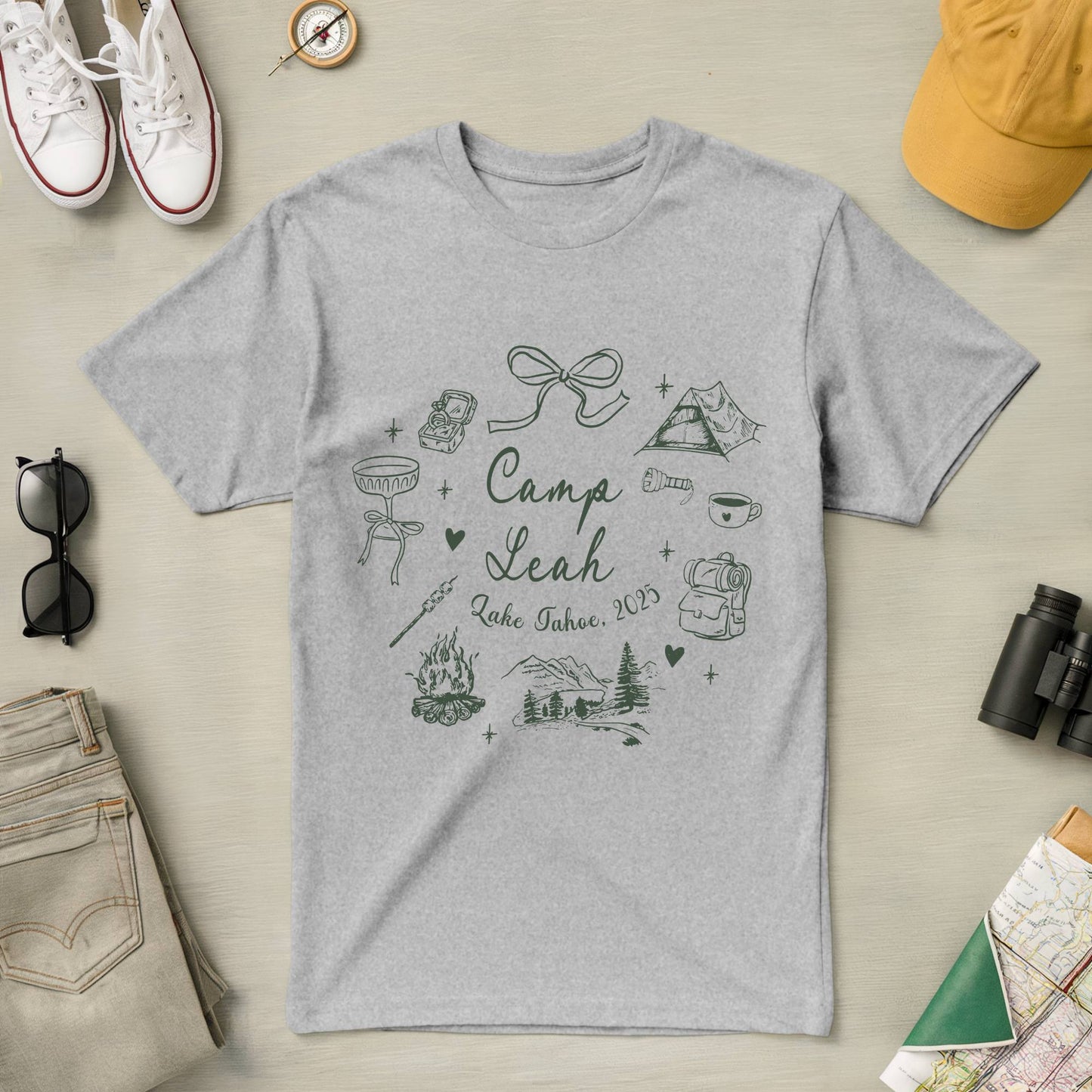 Camp [Your name] Tee (personalized)