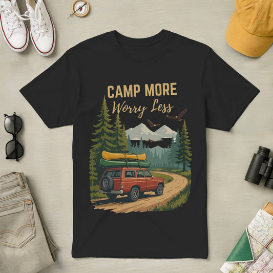 Camp More Worry Less Tee