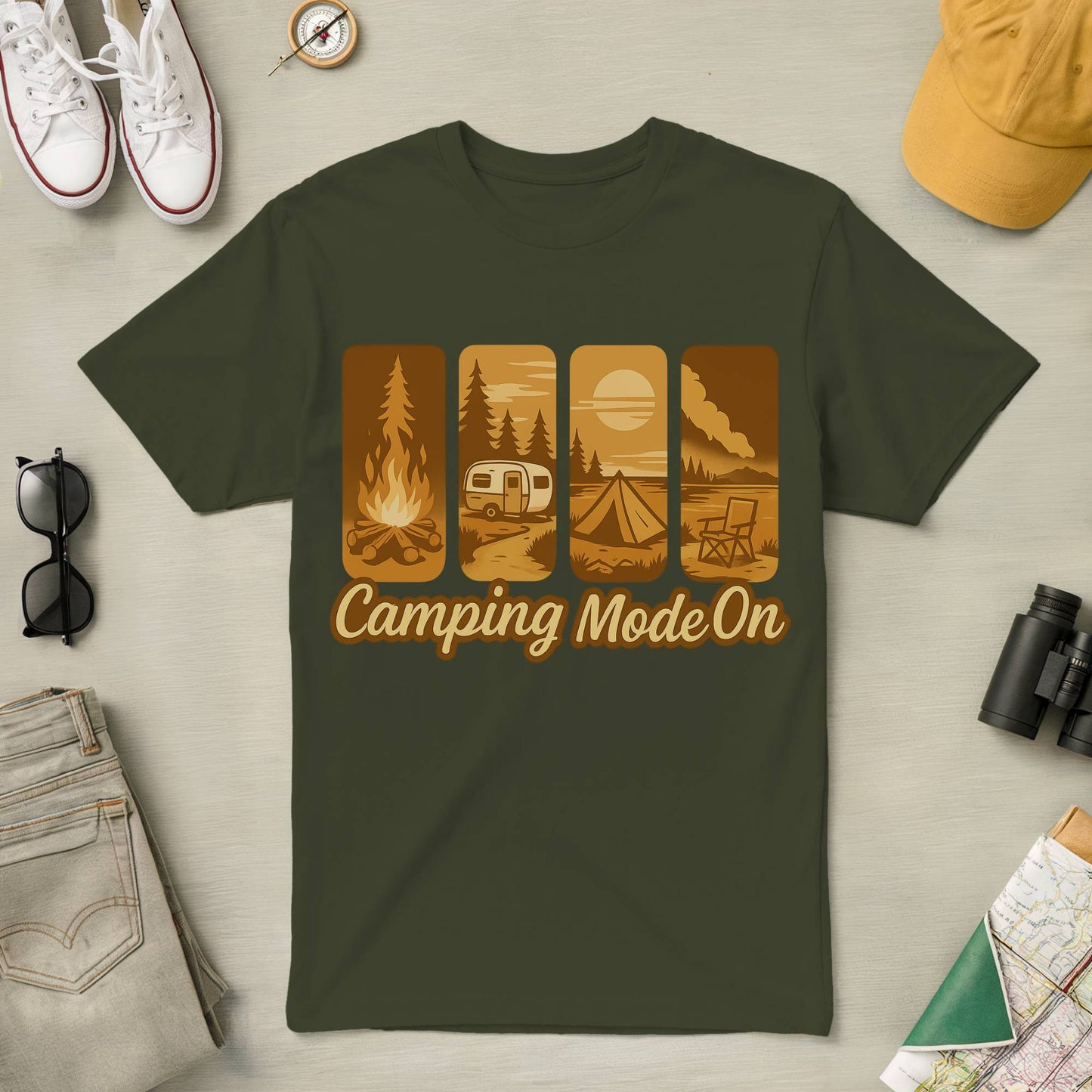 Camping Mode On Tee