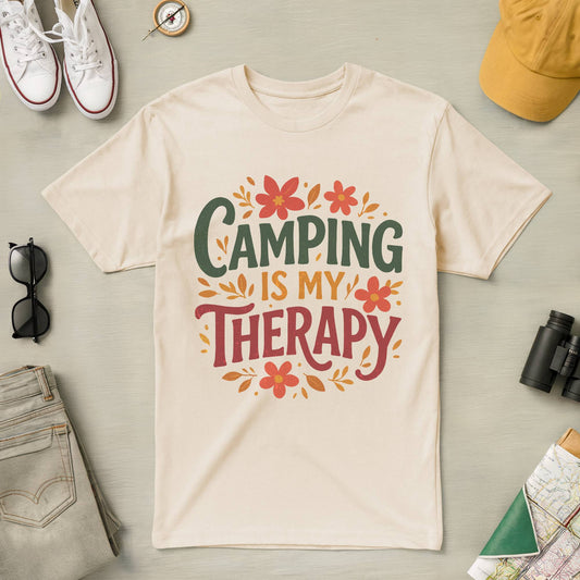 Camping is My Therapy Tee