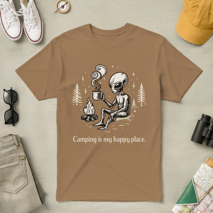 Camping is My Happy Place Tee (Alien Ver.)