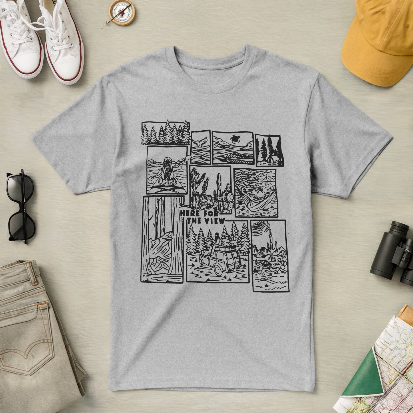 Here for the View Tee