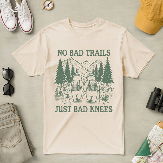 No Bad Trails Just Bad Knees Tee