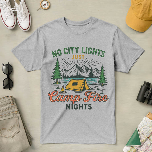 No City Lights Just Campfire Nights Tee