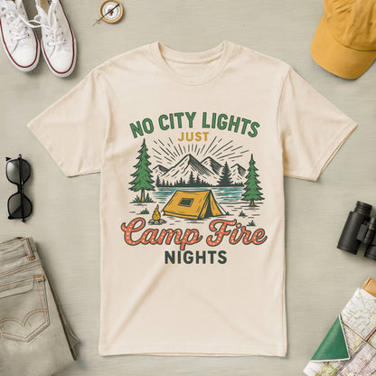 No City Lights Just Campfire Nights Tee