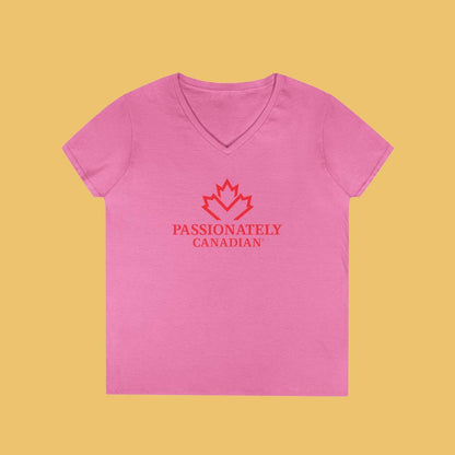 Passionately Canadian Vneck Tee