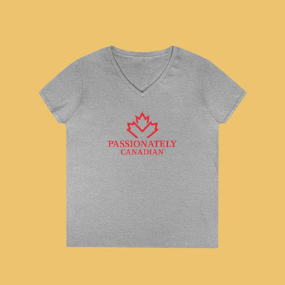 Passionately Canadian Vneck Tee