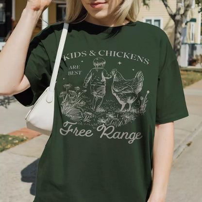 Kids & Chicken Free Range Tee